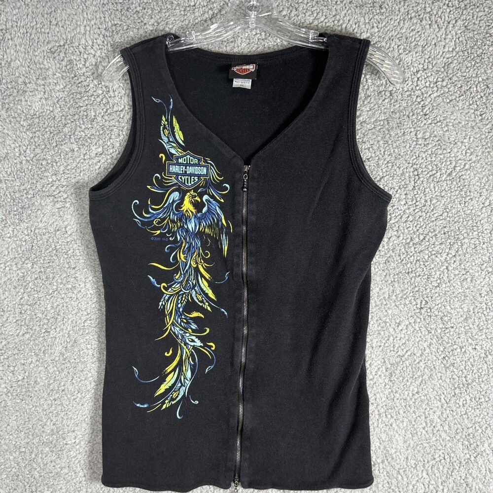 Harley Davidson Full Zip Women’s XL Sleeveless Top Eastern Shore HD Daphne AL